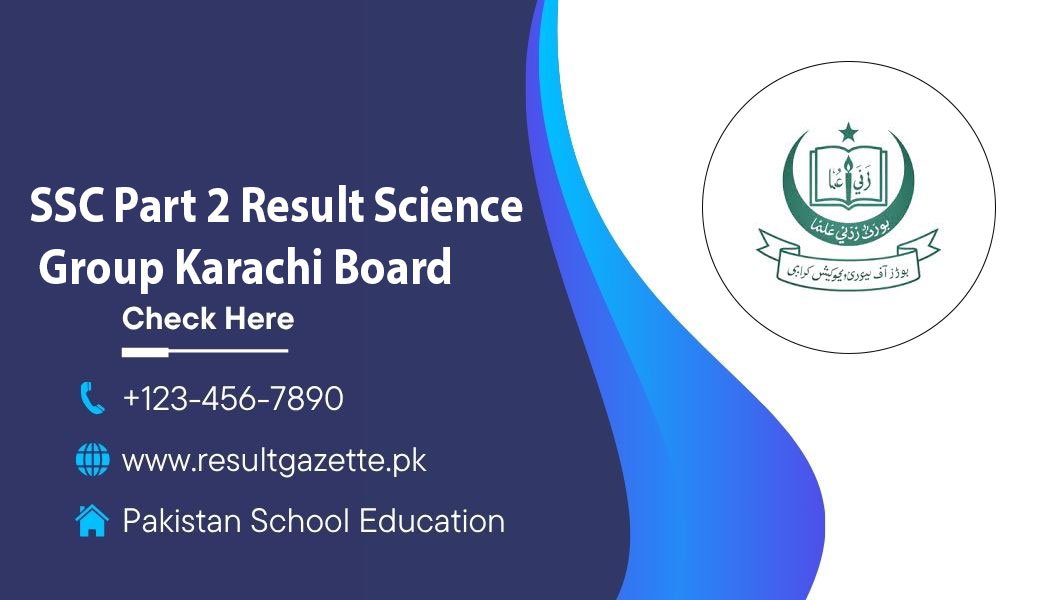 SSC Part 2 Result Science Group 2025 Karachi Board