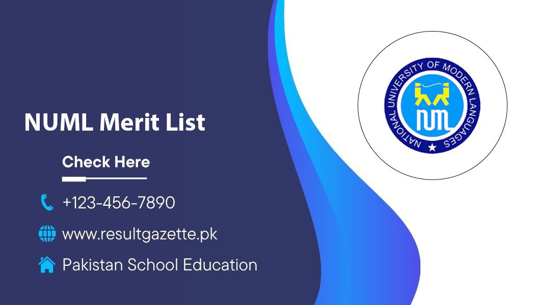 NUML Merit List